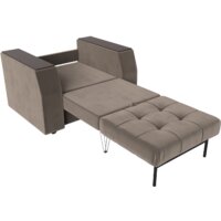 Кресло-кровать Лига диванов Атлантида 113839 (велюр коричневый) - Превью изображения №7 — Интернет-магазин ПроЗаказ