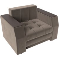 Кресло-кровать Лига диванов Атлантида 113839 (велюр коричневый) - Превью изображения №2 — Интернет-магазин ПроЗаказ