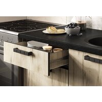 Готовая кухня Стендмебель Эдинбург 1.6 (железный камень/дуб крафт серый) - Превью изображения №3 — Интернет-магазин ПроЗаказ