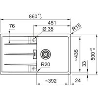 Кухонная мойка Franke Centro CNG 611-86 114.0757.424 (черный матовый) - Превью изображения №3 — Интернет-магазин ПроЗаказ