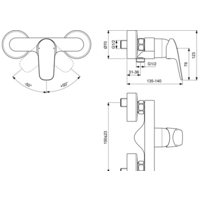 Смеситель Ideal Standard Ceraflex B1720AA - Превью изображения №2 — Интернет-магазин ПроЗаказ