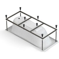 Ванна Cersanit Nike 170x70 с ножками со смесителем Brasko (с сифоном Prime черным) - Превью изображения №4 — Интернет-магазин ПроЗаказ