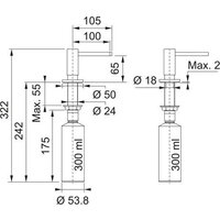 Дозатор для моющего средства Franke Active SM 119.0547.906 - Превью изображения №5 — Интернет-магазин ПроЗаказ