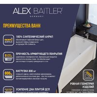 Ванна Alex Baitler Onega 175x70 - Превью изображения №11 — Интернет-магазин ПроЗаказ