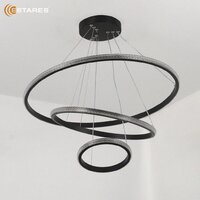 Подвесная люстра Estares Akrilika slim 70W 3R-APP-600x1100-BLACK/CLEAR-220-IP20 - Превью изображения №3 — Интернет-магазин ПроЗаказ