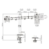 Кронштейн для монитора ErgoSmart Twin II - Превью изображения №8 — Интернет-магазин ПроЗаказ