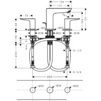 Смеситель Hansgrohe Talis E 71733340 - Превью изображения №2 — Интернет-магазин ПроЗаказ