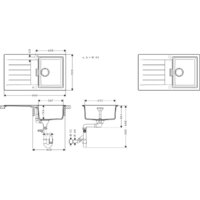 Кухонная мойка Hansgrohe S52 S520-F345 43356290 (серый камень) - Превью изображения №2 — Интернет-магазин ПроЗаказ