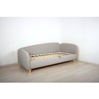 Кровать-тахта DiArt Альба 0.9 правая (велюр Магия 53/ножки светлые) - Превью изображения №2 — Интернет-магазин ПроЗаказ