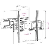 Кронштейн для телевизора Arm Media LCD-417 (черный) - Превью изображения №4 — Интернет-магазин ПроЗаказ