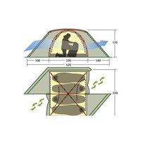 Треккинговая палатка AlexikA Rondo 4 Plus Fib (зеленый) - Превью изображения №11 — Интернет-магазин ПроЗаказ