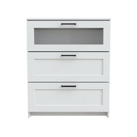 Комод Mio Tesoro Нави 3 ящика 2.15.02.020.1 (белый, со стеклом) - Превью изображения №2 — Интернет-магазин ПроЗаказ