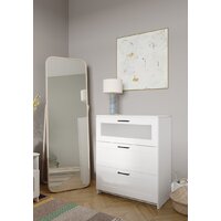 Комод Mio Tesoro Нави 3 ящика 2.15.02.020.1 (белый, со стеклом) - Превью изображения №6 — Интернет-магазин ПроЗаказ