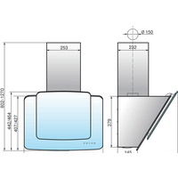 Кухонная вытяжка Elikor КВАРЦ 90П-1000-Е4Д (белый) (934347) - Превью изображения №2 — Интернет-магазин ПроЗаказ