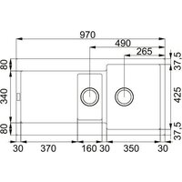 Кухонная мойка Franke Maris MRG 651-97 114.0675.994 (каменно-серый) - Превью изображения №2 — Интернет-магазин ПроЗаказ