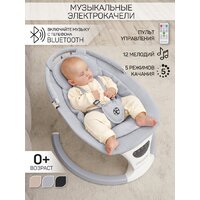 Шезлонг Amarobaby Teddy Swing AB24-22TED/11 (серый) - Превью изображения №8 — Интернет-магазин ПроЗаказ