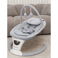 Шезлонг Amarobaby Teddy Swing AB24-22TED/11 (серый) - Превью изображения №5 — Интернет-магазин ПроЗаказ