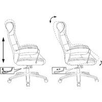 Офисное кресло Бюрократ T-9928SL Fabric (черный Italia Black/крестовина металл хром) - Превью изображения №18 — Интернет-магазин ПроЗаказ