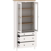 Шкаф-витрина Mio Tesoro Сага 90 2.08.07.130.14 (белый/ясень) - Превью изображения №3 — Интернет-магазин ПроЗаказ