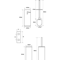 Ершик для унитаза Bemeta Dark 102313060 - Превью изображения №2 — Интернет-магазин ПроЗаказ