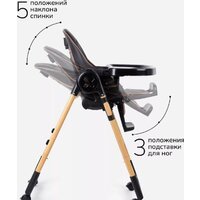 Высокий стульчик Amarobaby Elegant AB23-23EL/09 (черный) - Превью изображения №15 — Интернет-магазин ПроЗаказ