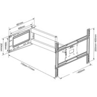 Кронштейн для телевизора Onkron M7L (черный) - Превью изображения №6 — Интернет-магазин ПроЗаказ