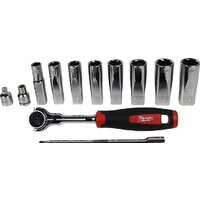 Набор трещотка с головками Milwaukee 48229001 (12 предметов) - Превью изображения №3 — Интернет-магазин ПроЗаказ