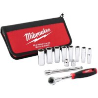 Набор трещотка с головками Milwaukee 48229001 (12 предметов) - Превью изображения №2 — Интернет-магазин ПроЗаказ