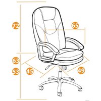 Офисное кресло TetChair Softy LUX (флок, розовый) - Превью изображения №21 — Интернет-магазин ПроЗаказ