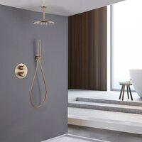 Душевая система  Abber Wasser Kreis AF8121G (золото матовое) - Превью изображения №2 — Интернет-магазин ПроЗаказ