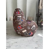 Кресло-мешок Flagman Груша Мега Г3.7-05 Times (коричневый) - Превью изображения №9 — Интернет-магазин ПроЗаказ
