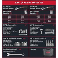 Универсальный набор инструментов Deli EDQ45082 (82 предмета) - Превью изображения №3 — Интернет-магазин ПроЗаказ