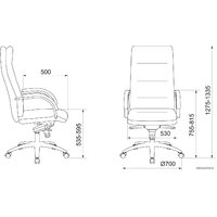 Офисное кресло Бюрократ T-9927SL (черный) - Превью изображения №5 — Интернет-магазин ПроЗаказ