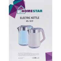 Электрический чайник HomeStar HS-1019 (стальной/голубой) - Превью изображения №3 — Интернет-магазин ПроЗаказ