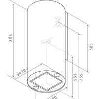 Кухонная вытяжка Jetair Pipe BL/A/43 PRF0099229A - Превью изображения №3 — Интернет-магазин ПроЗаказ