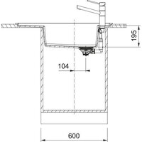 Кухонная мойка Franke Fresno FSG 611-88 114.0740.847 (оникс) - Превью изображения №4 — Интернет-магазин ПроЗаказ