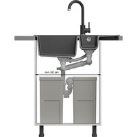 Кухонная мойка Quadron HCQP57850BLM_PC - Превью изображения №4 — Интернет-магазин ПроЗаказ