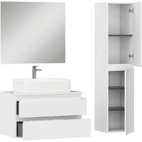  Onika Тумба под умывальник Алеста 80 108065 (белый) - Превью изображения №6 — Интернет-магазин ПроЗаказ