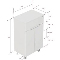  Onika Тумба под умывальник Алеста 80 108065 (белый) - Превью изображения №21 — Интернет-магазин ПроЗаказ