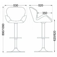 Стул AksHome Berlin (серый велюр/черный) - Превью изображения №2 — Интернет-магазин ПроЗаказ