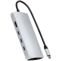 Satechi USB-C Multiport Adapter 8K With Ethernet V3 ST-P8KES (серебристый)