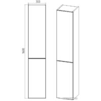  Viant Шкаф-пенал София VSOF300-PENR - Превью изображения №4 — Интернет-магазин ПроЗаказ