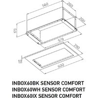Кухонная вытяжка Meferi INBOX60IX Sensor Comfort - Превью изображения №14 — Интернет-магазин ПроЗаказ