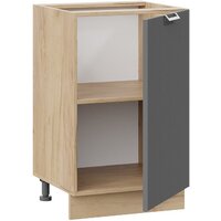 Шкаф напольный Трия Кимберли 1Н5 (дуб крафт золотой/титан) - Превью изображения №2 — Интернет-магазин ПроЗаказ