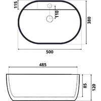 Умывальник Roxen Rio 570130 - Превью изображения №8 — Интернет-магазин ПроЗаказ