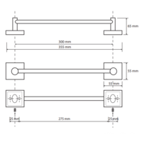 Держатель для полотенца Bemeta Beta 132104012 - Превью изображения №2 — Интернет-магазин ПроЗаказ
