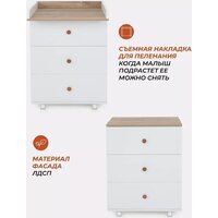 Детский комод Rant Elsa 122 (cloud white) - Превью изображения №4 — Интернет-магазин ПроЗаказ