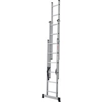 Лестница-стремянка Новая высота NV 123 алюминиевая трёхсекционная 3x6 ступеней - Превью изображения №4 — Интернет-магазин ПроЗаказ