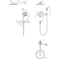 Душевая система  Grocenberg GB5099MG-1 (золото матовый) - Превью изображения №16 — Интернет-магазин ПроЗаказ