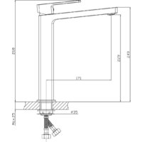 Умывальник Lauter 21886 + Cascade 21СК0655C + сифон 21635CH + дон.клапан 21190CH (хром) - Превью изображения №7 — Интернет-магазин ПроЗаказ